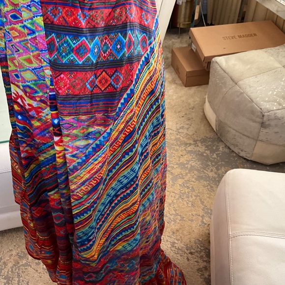 NWOT RUBY VAYA for BOSTON PROPER HIGH LOW SEXY MULTI COLOR DRESS - Picture 14 of 17